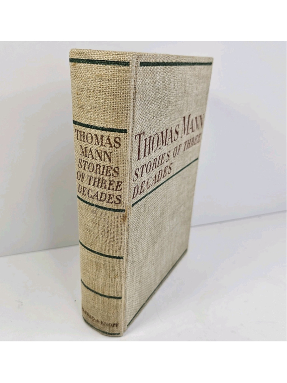 Thomas Mann STORIES OF THREE DECADES Alfred A. Knopf 1936 HC